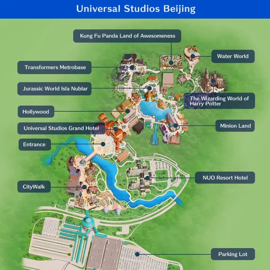 Peta Universal Studio Beijing
