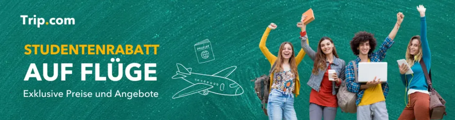Studentenrabatt auf Flüge