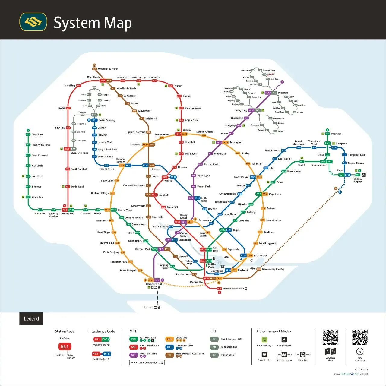 Peta MRT Singapura