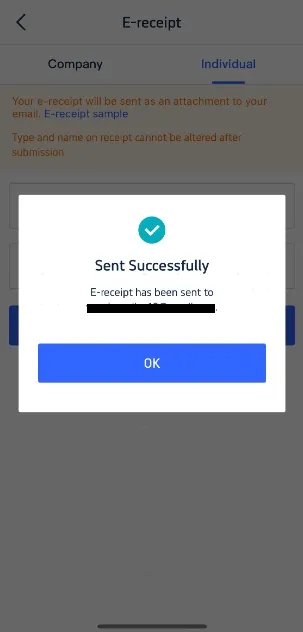 Dapatkan E-Receipt | Langkah 4: Konfirmasi & Terima E-Receipt